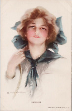 Philip Boileau Artist Happiness Portrait Woman #373 Water Color Postcard H49 picture