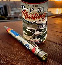RETRO51  Metalsmith Collection Rollerball Pen, P-51 Mustang WWII Plane N.I.B. picture