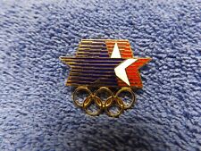 1984 LOS ANGELES XXIII/23RD OLYMPIC SUMMER GAMES ENAMEL GOLD TONE HAT/LAPEL PIN picture
