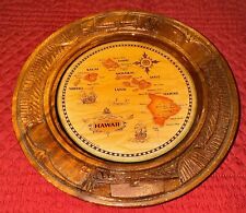 Vintage Hawaiian Souvenir Wooden Plate (8”) picture