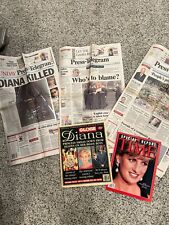 Princess Diana Lot of Newsapaper and Magazines Good Condition picture