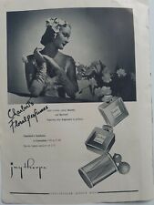 1938 Charbert floral perfumes Gardenia Carnation atomizer set vintage ad picture