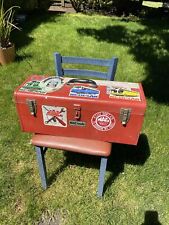 Vintage Mac Tools 24” Long Toolbox Red Metal W/Tray picture