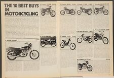 1978 Best Buys Motorcycles Article Print Ad Suzuki RM125 Hodaka Wombat Yamaha YZ picture