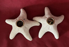 FIGI GRAPHICS Candlestick Holders Set Of 2 Starfish Shape picture