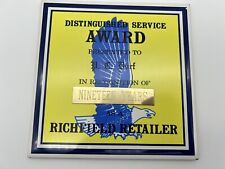 Vintage Richfield Oil Retailer 19 Year Award on 6” English Tile picture