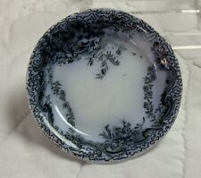 Antique Butter Dish, Flow Blue, Floral Design, Albemarle, Alfred Meakin, England picture