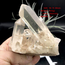 415g clear quartz Crystal Clusters point raw rock reike healing stone Minerals picture