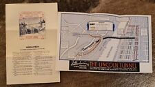 Fun 1937 LINCOLN TUNNEL dedication WEEHAWKEN 2 pieces picture