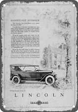 METAL SIGN - 1923 Lincoln Vintage Ad 01 - Old Retro Rusty Look picture