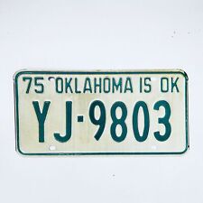 1975 United States Oklahoma Oklahoma County Passenger License Plate YJ-9803 picture