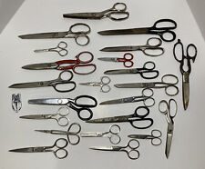 Lot Of 23 Vintage Sewing Hair Upholstery Scissors Pinking Wise USA Kleencut picture
