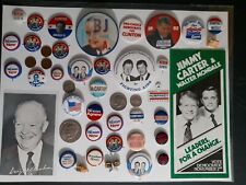 PRESIDENTIAL BUTTONS+ FLYERS+ COINS picture
