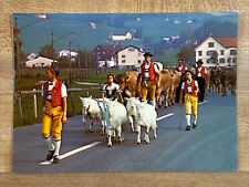 Switzerland Postcard - Schweiz-Suisse-Switzerland Alpabfahrt bei Appenzell picture