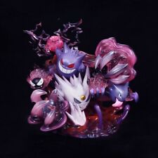 Anime Pokemon Gengar Family Shadow Ball lightable Statue boxed PVC figure picture