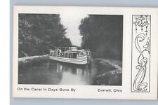 Erie & Ohio Canal Everett Ohio Postcard 3.5