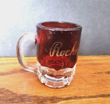 ATQ Early 1900s Travel Souvenir Mini Ruby Red Flash Glass Mug Rochester, MINN. picture