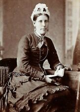 Victorian CDV Photo Woman Fashion F.C Bird Studio Bath Somerset 1870s-1880s picture