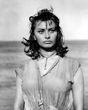 Sophia Loren sensual pose in wet dress Boy On A Dolphin movie 1957 4x6 photo picture