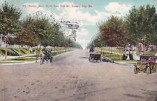 Benton Blvd. North from 31st St Kansas City Missouri MO 1910 Nevada Postcard D31 picture