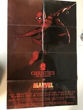 Excellent Spiderman Christie's Auction House & Marvel Promo Poster 1995 22x34 picture