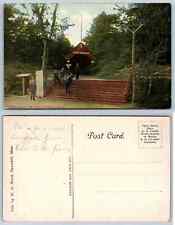 The Pines Park Entrance GROVELAND Massachusetts, Rare Antique Haverhill 1910 picture