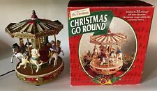 VTG 1997 Mr Christmas Go Round Animated Carousel Turns Plays 25 Songs #29107   picture