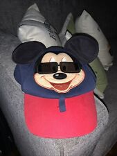 Disney Parks Youth Toddler Mickey Mouse Sunglasses Baseball Cap Ears EUC picture