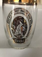 VTG Guest Of Adolph Coors Co. 6 Beverage Sampler Glasses New Old  Stock With Box picture