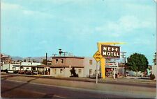 Vtg Las Cruces New Mexico NM Neff Motel 1960s Chrome Roadside View Postcard picture