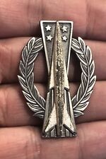 Vintage USAF Air Force Missile Operator Badge Military Pin  picture