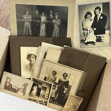 17 ANTIQUE Women Men Wedding Kids Couples Nurse  Cabinet Cards Family Photos picture