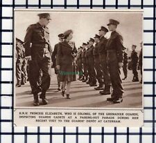 C6290) Grenadier Guards Cadets Parade Caterham  - 1945 Cutting picture