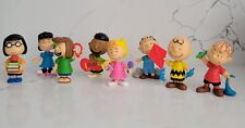 Peanuts Collector Figure Set Just Play Charlie Brown Lucy Linus Sally Lot 8 EUC picture