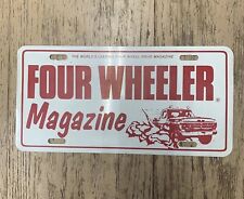 Four Wheeler Magazine Vintage Auto License 4x4 Truck Plate Vintage picture
