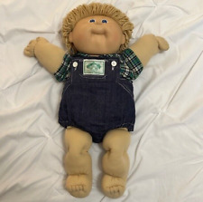 Vintage 1978 1982 Cabbage Patch Kid Boy Doll Blonde Hair Blue Eyes Dimple picture