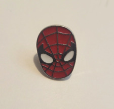 Marvel Spider Man Mask Red/White/Silver Pin picture