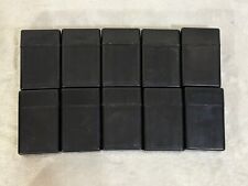 Lot of 10 - Black Partitioned Sectioned Cigarette Cases Holders - King Size picture