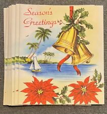 15 Vintage 1960s Florida Christmas Season's Greetings Cards Unused picture