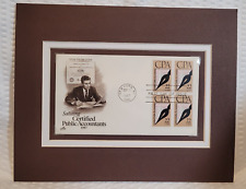CERTIFIED PUBLIC ACCOUNTANTS - CPA - FRAMEABLE MATTED STAMP ART - 1301 picture