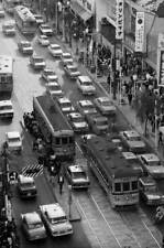 An Overhead View Traffic In A Tokyo Street 1964 OLD PHOTO picture