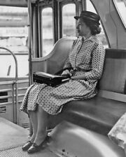 Activist ROSA PARKS on the bus Glossy 8x10 Photo Civil Rights Print picture