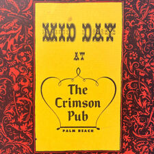 1950s Mid Day The Crimson Pub Restaurant Menu Holiday Inn Palm Beach Florida picture