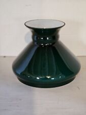 Vintage Green Light Shade Glass Used Emerald  picture