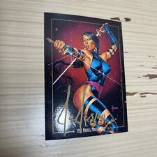 Psylocke, 1992 Marvel Masterpieces SkyBox Card #65 SIGNED By Joe Jusko picture