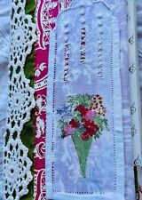 Handmade Junk Journal Ephemera Pink Green One Of A Kind Tall Skinny picture