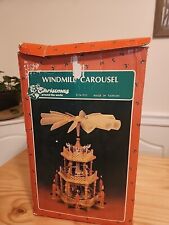 Vintage 3 Tier Christmas Around the World #54-933 Windmill Carousel 17
