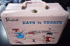 ~~~ 1959 PONYTAIL EATS 'N TREATS VINYL LUNCHBOX  BY THERMOS RARE  picture