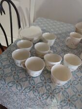 Arcopal Victoria Tea Cups and Saucers Vintage France - Set Of 7 (15 Pieces)  picture