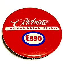 ESSO Button Pin “Celebrate THE CANADIAN SPIRIT” Standard Oil Exxon c.1960 - RARE picture